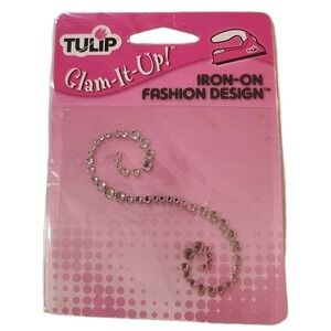 Iridescent Curvy Letter S IRON-ON Clear rhinestone DIAMANTE applique transfer